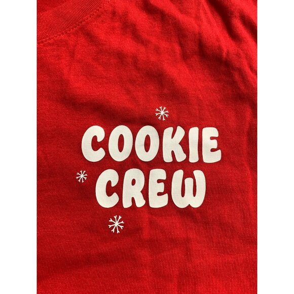 Wondershop Womens Cookie Crew Red Short Sleeve T-Shirt Christmas Top Size Large - Picture 7 of 11